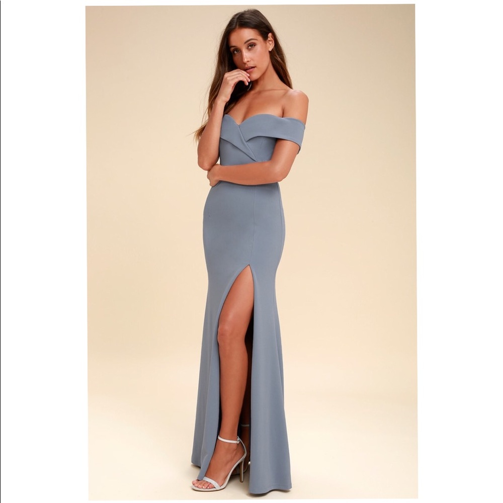 Lulus Off-the-Shoulder Maxi Dress